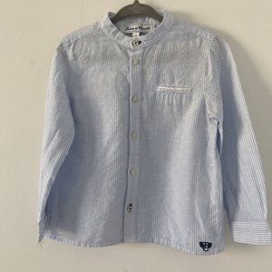 Tartine et Chocolat seersucker button down